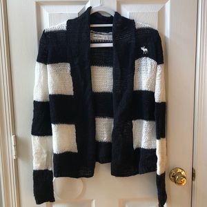 Abercrombie Kids Navy and Cream Cardigan